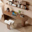 Light-walnut Half-circle Solid Wood desk-1403273733