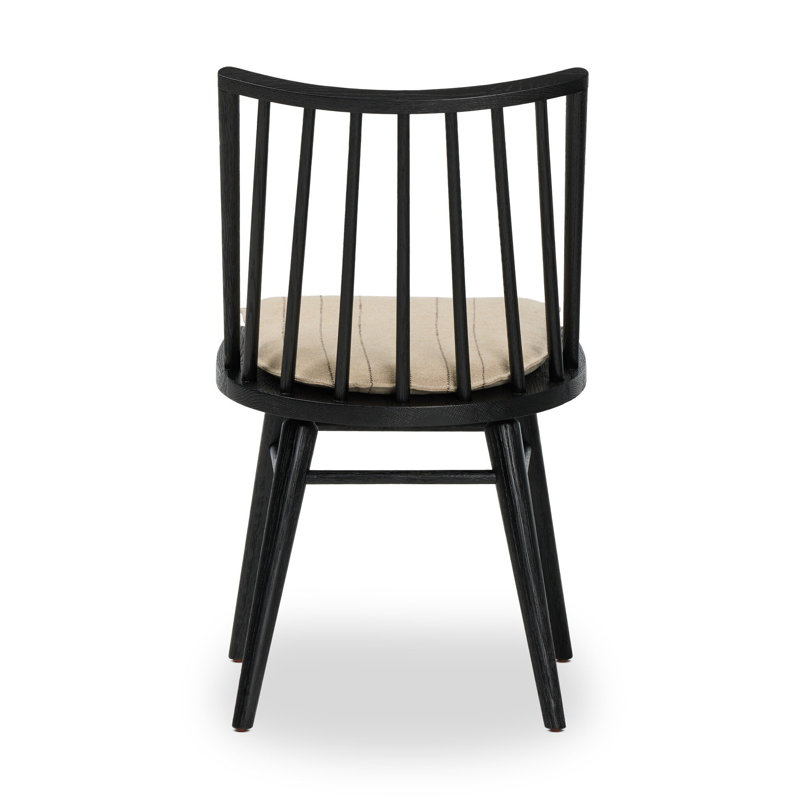 Lewis Upholstered Dining Chair, Black Oak