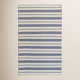 Perci Striped Handmade Navy Area Rug