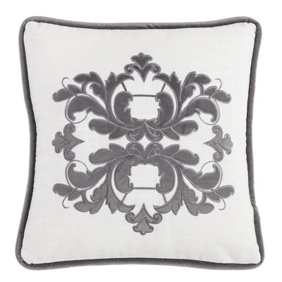 Madison Embroidered Throw Pillow