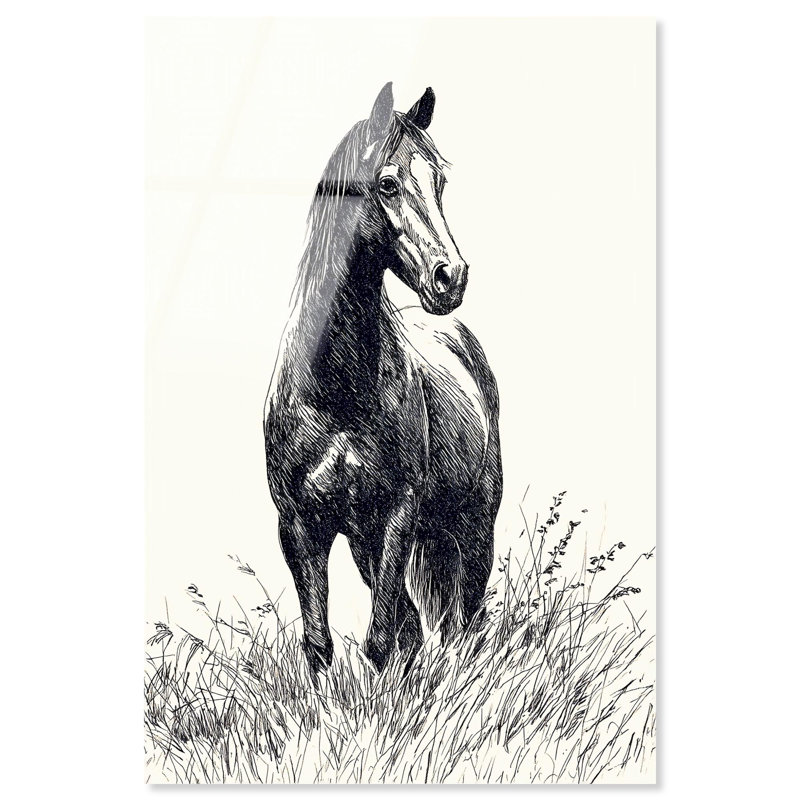 Art mural de cuisine Grassy Steed IV par Art Remedy, prêt à accrocher, 36 x 54, H 54 po x l 36 po