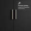  Wardrobe Storage Cabinet Armoire Closet with 2 Doors and 4 Utility Shelves 23 Inch Wooden Organization Unit for Bedroom - Black-1433237266