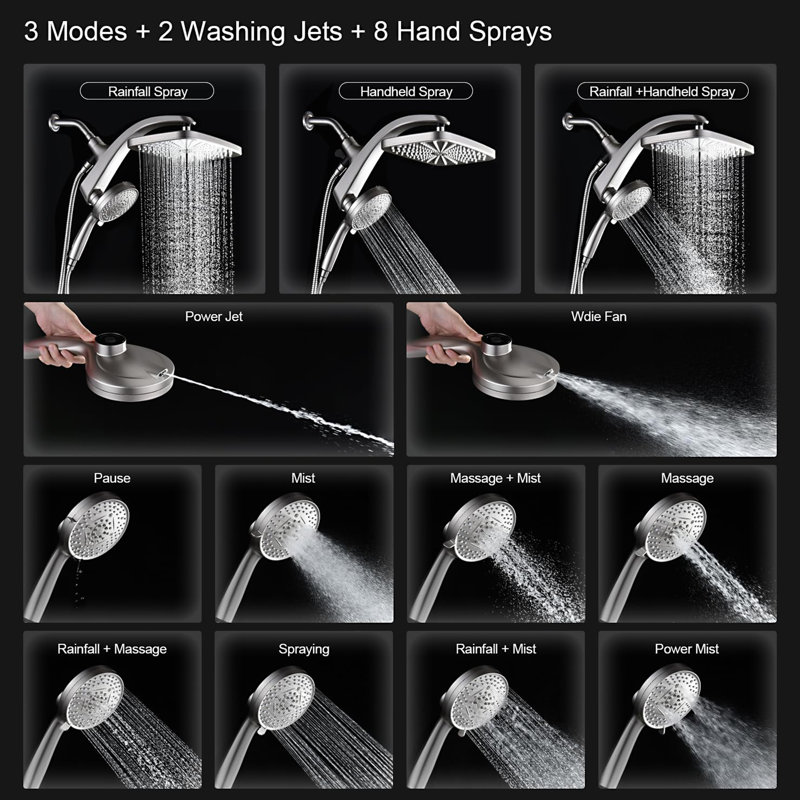 High Pressure Rain Shower Head, Starlight