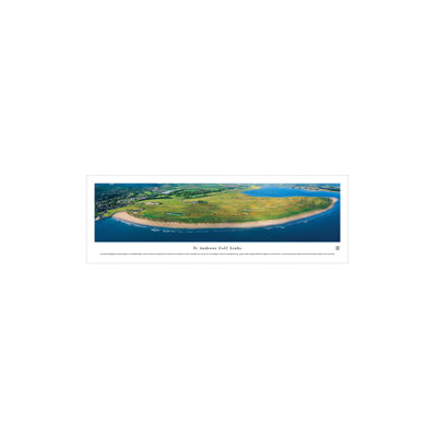 Golf Course St Andrews Links Aerial by James Blakeway - Photograph