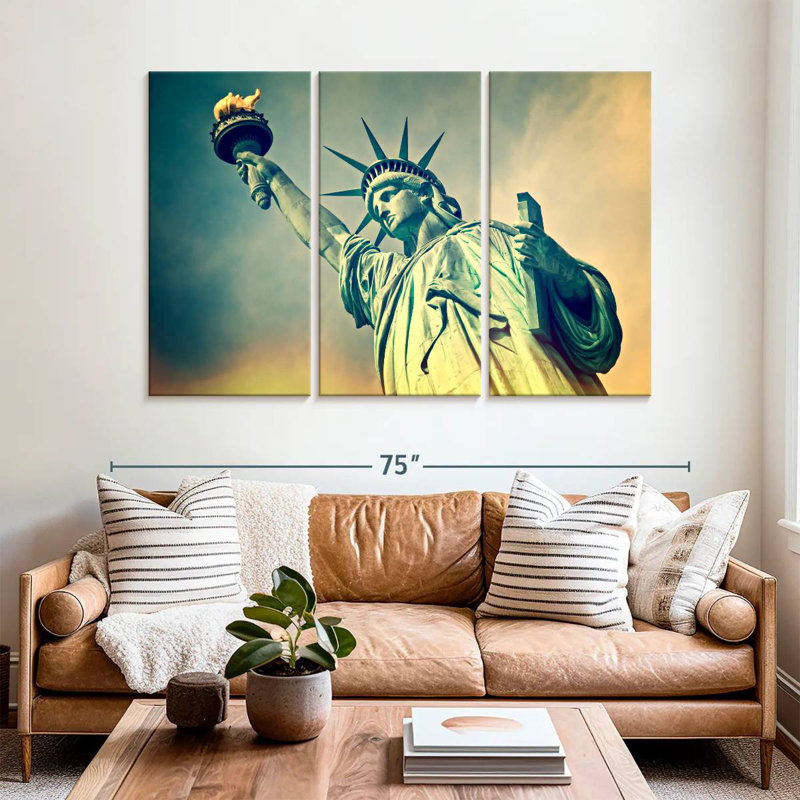 Aime Iconic Liberty Statue, 42" H x 65" W
