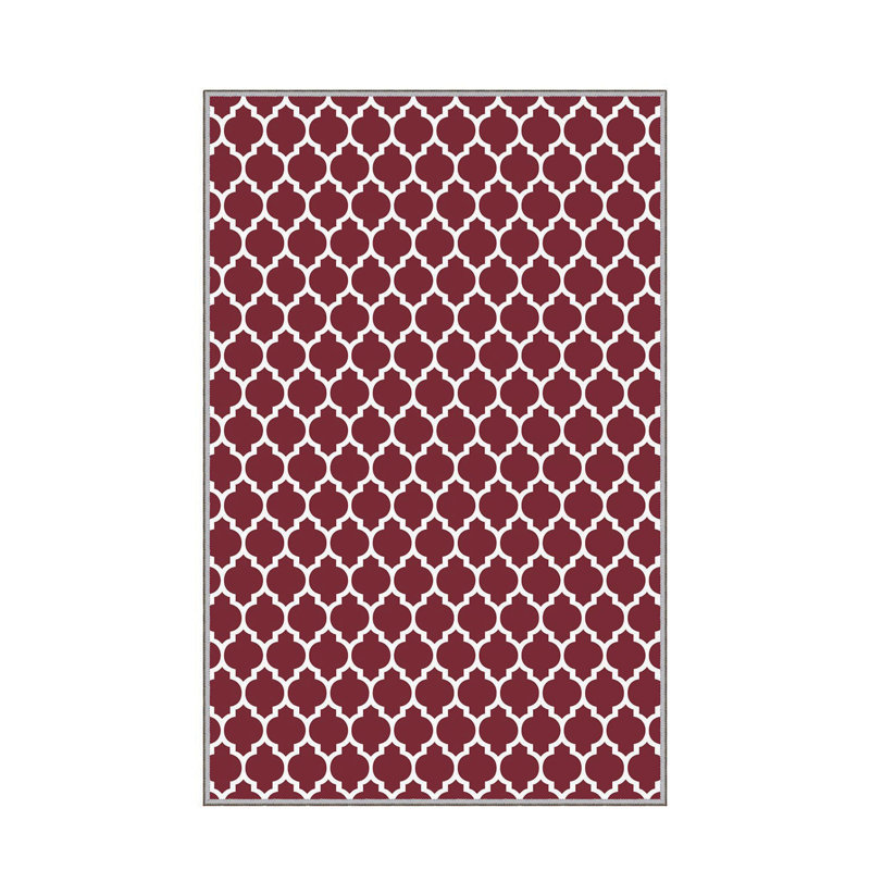 Stylish Hall Carpet (3.3 x 6.6 ft), 100% Polyester, 0.3 in Pile Height | Antibacterial, Non-Slip PVC Felt Dot Underside | Machine Washable, 3D Digital Print, Durable & Easy to Clean | Perfect for Entryway & Living Areas