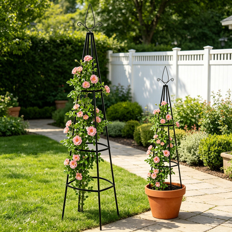 200cm H x 40cm W Metal Trellis