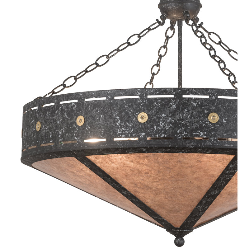 Luminaire suspendu bol à 6 lumières Craftsman