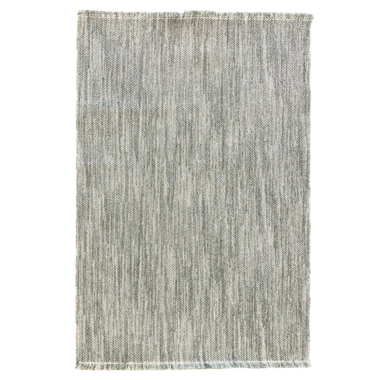 Textured Fringed Area Rug