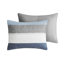 Blue/Grey Twin Bedding With Stripe Comforter. Microfiber Sheets. Filling. Comforter, Shams, Flat Sheet, Fitted Pillowcases. Fits Up To 14" Mattress. Washable. . Casual Bedroom Style Comforter Sheets-125166398