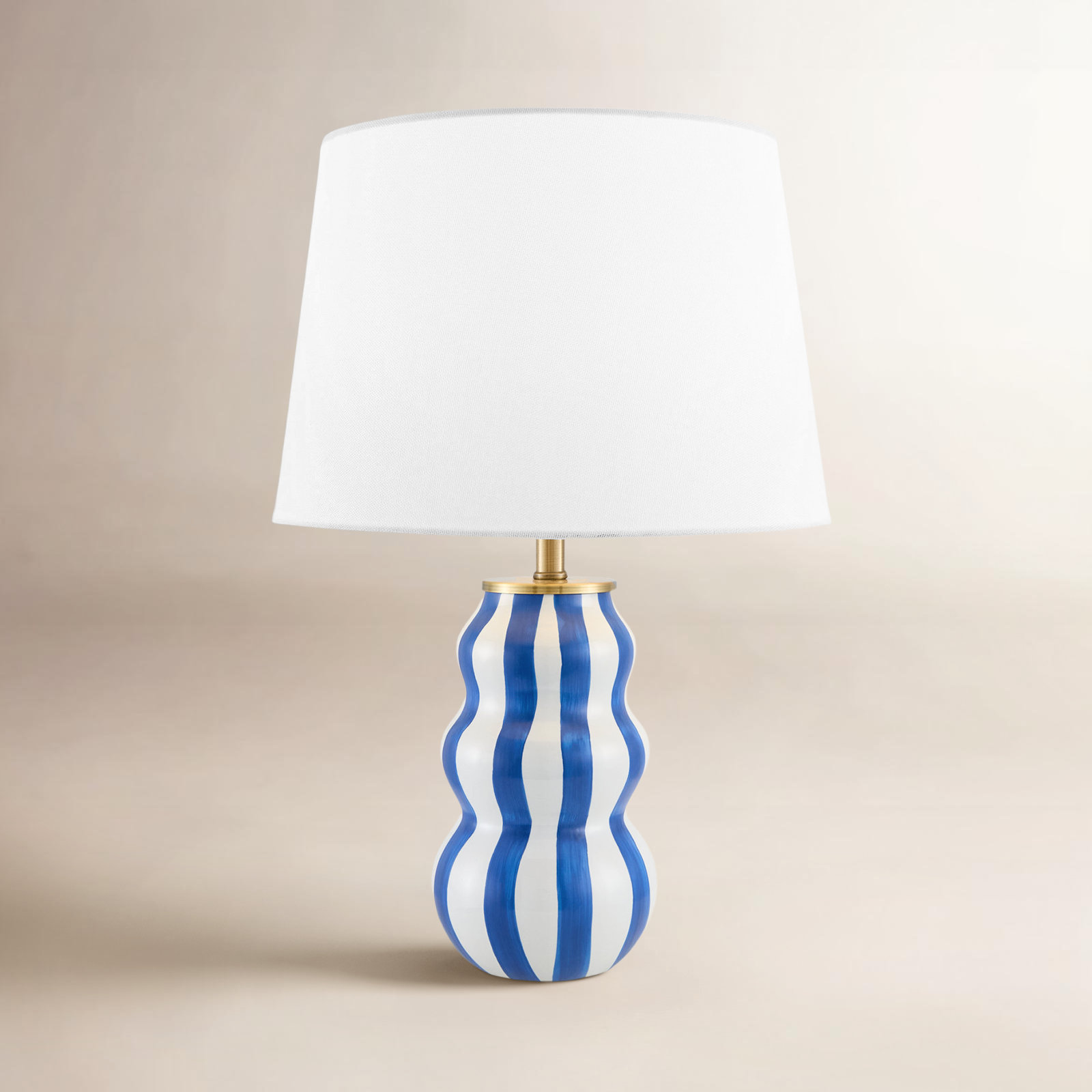Samp Ceramic Table Lamp, Blue