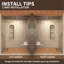 Porte de douche coulissante sans cadre 58-60 po X P 76 po H-111837140