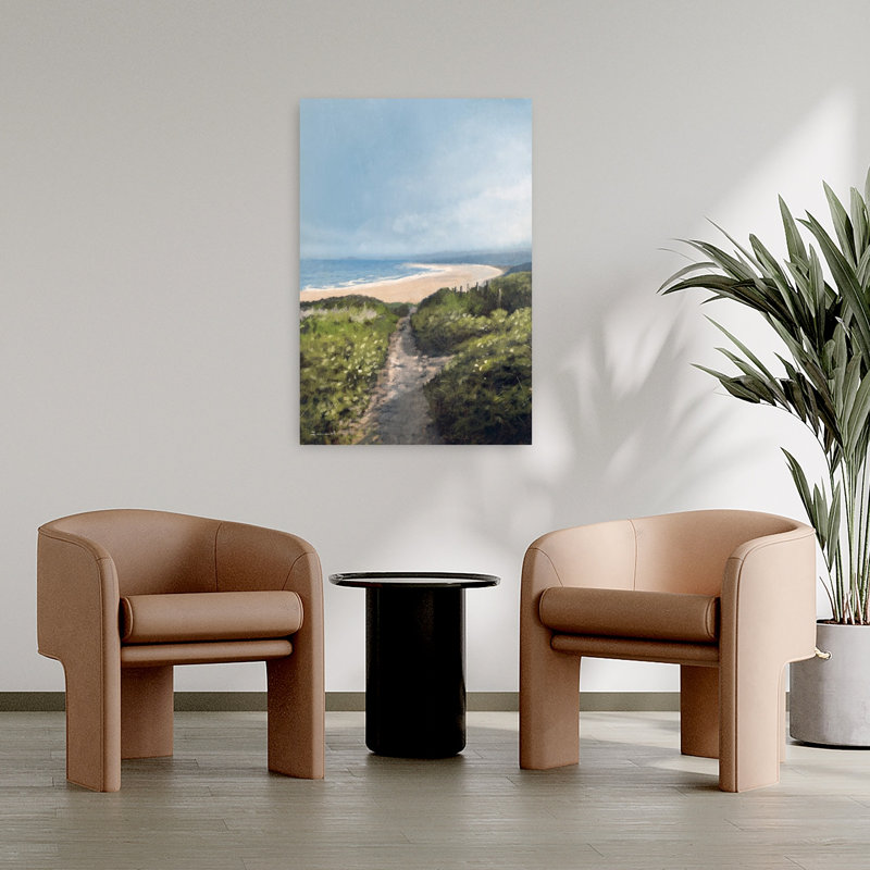 Gwithian Beach Abstract Contemporary Modern Coastal Wall Art Print, 91.44cm H x 60.96cm W