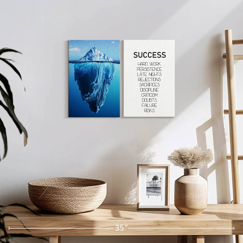 Mot du succès, reproduction sur toile, H 12 po x l 17 po x P 1 po