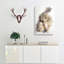 Brown Rabbit In Abstract - Wrapped Canvas-55361899