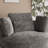 49.6" W Oversized Modern Swivel Accent Chair With Pillows And Ottoman-42282147