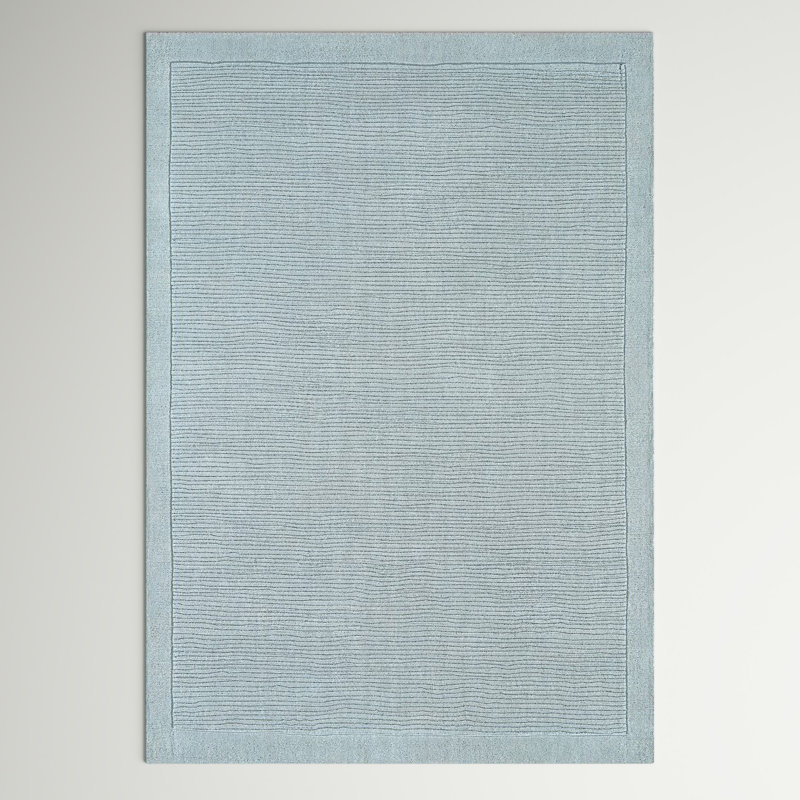 Acuna Solid Colour Wool Hand Woven Area Rug, Rectangle 80 x 150cm