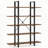 Five-Tier Vintage Industrial Bookshelf Storage Unit-468178895