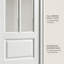 Porte intérieure à miroir à 2 panneaux - Porte de garde-robe moderne en panneau de fibres à densité moyenne-112230873