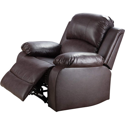 Canapé de salon brun semi-PU et PVC