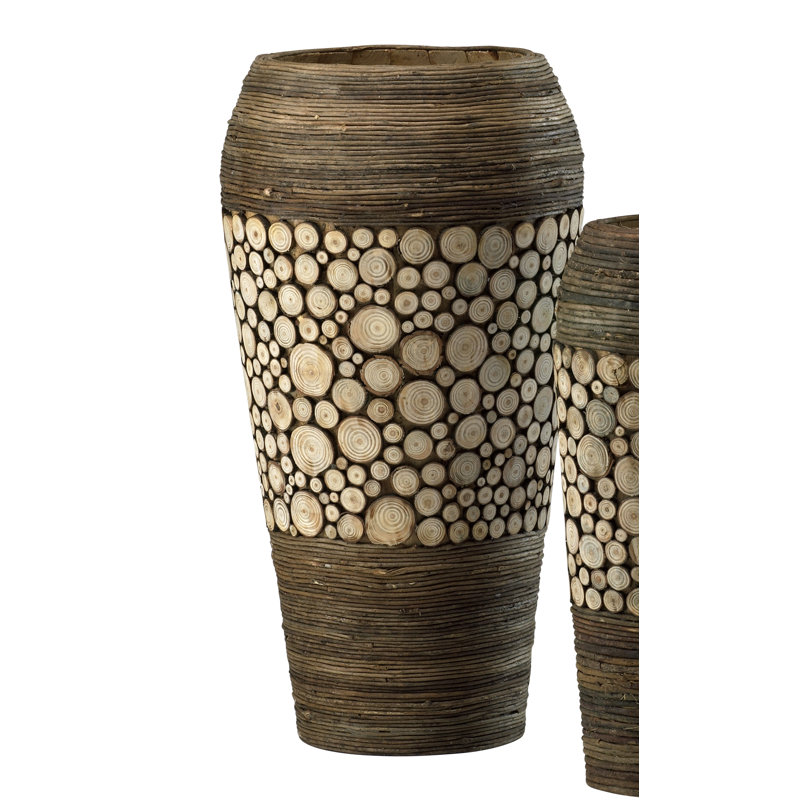 Slice Wood Table Vase