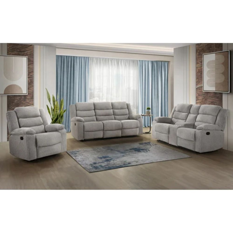 Ensemble de salon configurable, Polyester/Chenille, Brown Gray