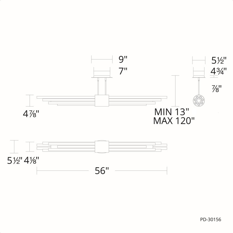 Luzerne 1 - Light LED Kitchen Island Pendant, Aged Brass