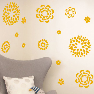 Adhésif décoratif motif floral