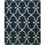 Dimitrina Damask Area Rug in Blue-1888536568