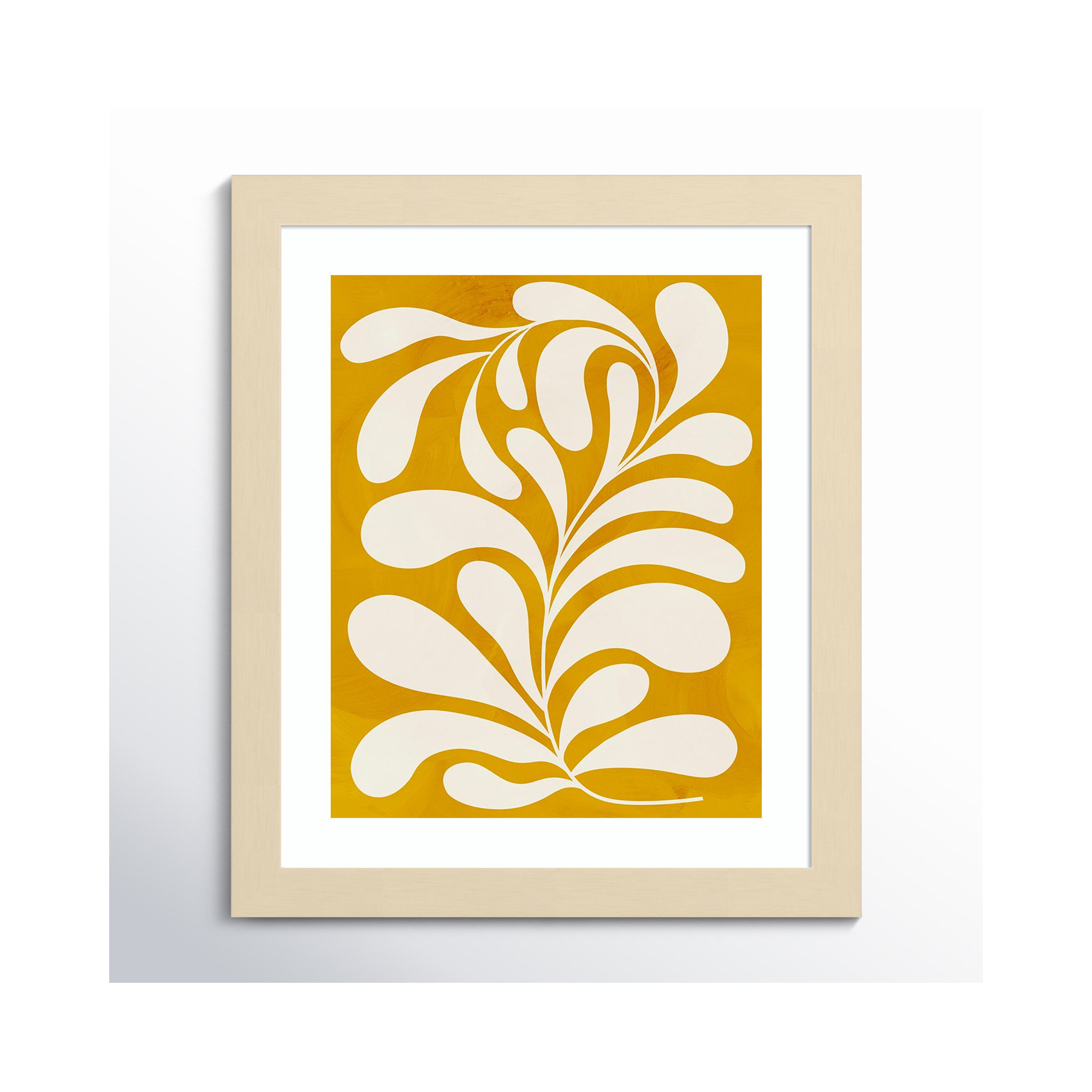 Goldenrod I by Grace Popp, 13" H x 11" W x 1" D, Natural