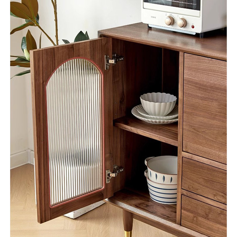 Vitrine multifonctionnelle minimaliste moderne, H 35,43 po x l 31,5 po x P 15,75 po