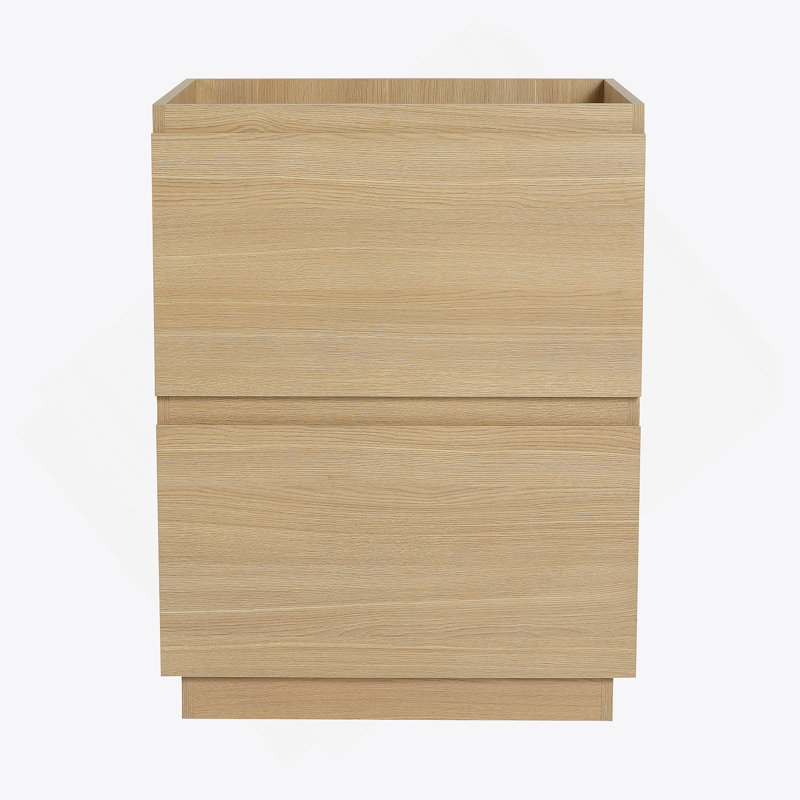 Meuble-lavabo de salle de bain 24 po sans lavabo supérieur, Chêne