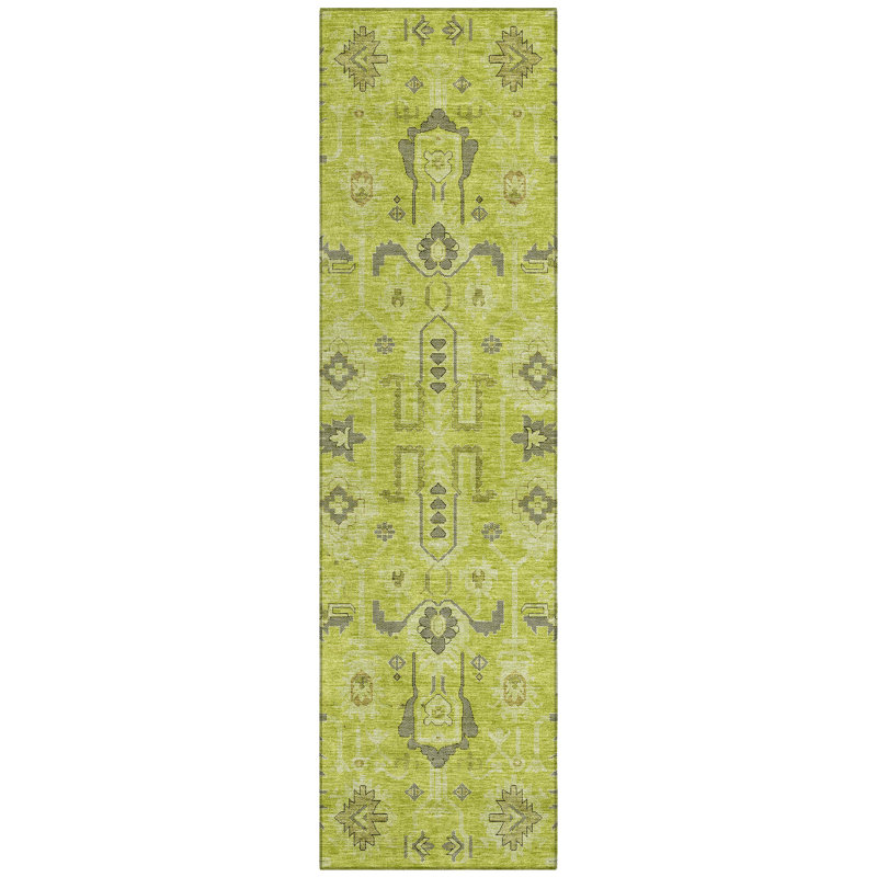 Killingly Washable Oriental Indoor / Outdoor Rug, Runner 2'3" x 7'6"