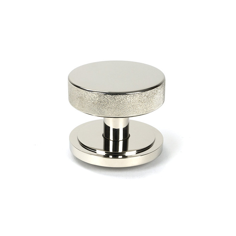 Brompton Single Dummy Door Knob, Polished Nickel