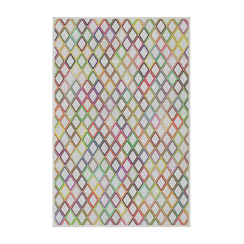 Geometric Indoor Rug, Rectangle 7' x 9'