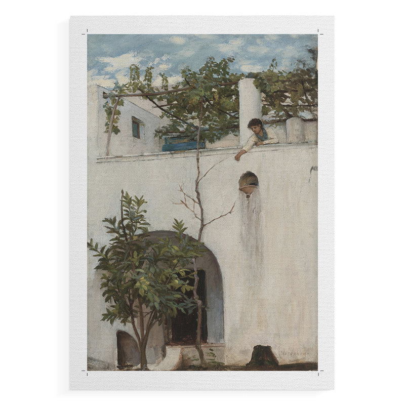 Paysage rétro CCV III - reproduction de toile seulement - non encadrée, H 18 po x l 12 po