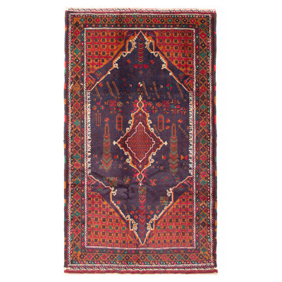 Teimani Dark Navy Rug 3'8" x 6'6"
