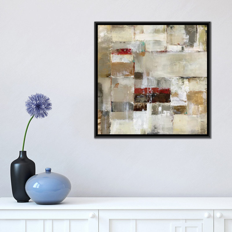 « soleil-nuances », impression sur toile, H 18 po x l 18 po x P 1,5 po, Toile avec cadre noir