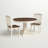 Alyssha 4 - Person Pedestal Dining Set-1440573219
