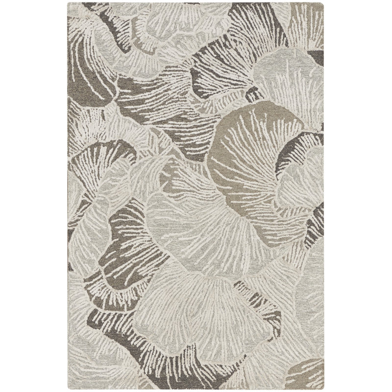 Gian Floral Handmade Area Rug, Rectangle 114 x 175 cm
