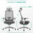 Inbox Zero High-Back Ergonomic Office Chair - Breathable Mesh Task Chair with 4D Adjustable Armrests, Rotating Headrest & Lumbar Support, Home Office Chair for Long Hours-1580196880