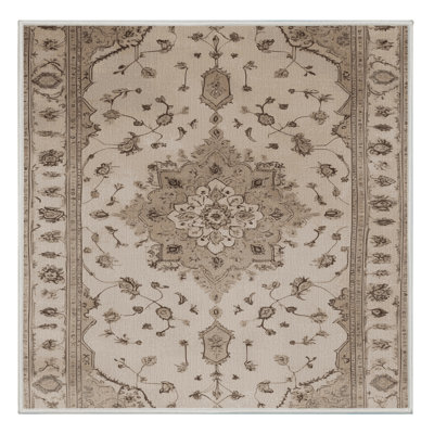 Machine Washable Tabriz Beige Area Rug