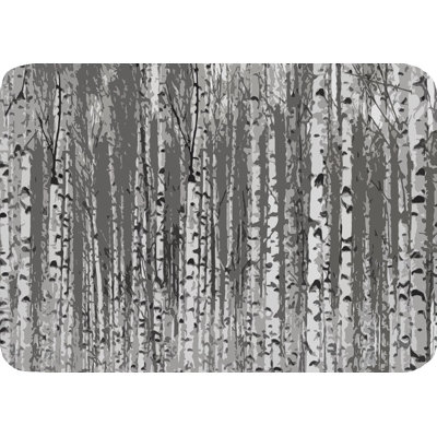 Birch Forest Vegan Leather Rectangle Pebble Placemat