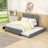 Queen Size Velvet Upholstered Platform Bed with 2 Drawers and Twin XL Trundle-1875080613