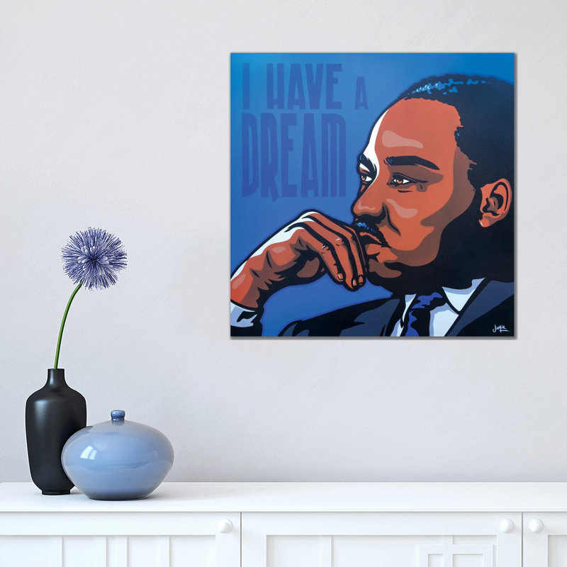Mlk by James Lee - Wrapped Canvas Print, 45.72 cm H x 45.72 cm W x 3.175 cm D