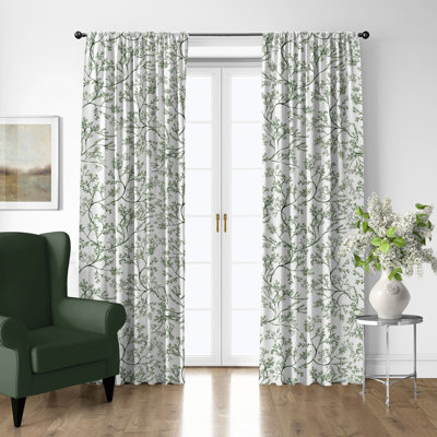 Ensemble de 2 rideaux en coton Tinsley Ivy