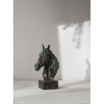 13X5.7X15.8" Equine Sculpture On Base