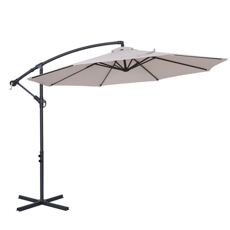 Parasol en porte-à-faux 10 pi Badillo, Beige