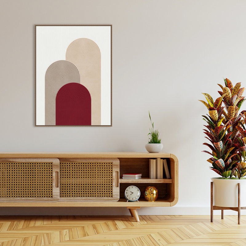 «Circle composition 4» par Vitor Costa, reproduction d'art sur toile encadrée, H 42 po x l 32 po