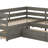 Twin Size L-Shaped Platform Bed For 2, Wood Kids Platform Bed Frame With 3 Storage Drawers And Guardrail, Sturdy Slats Support-135366820